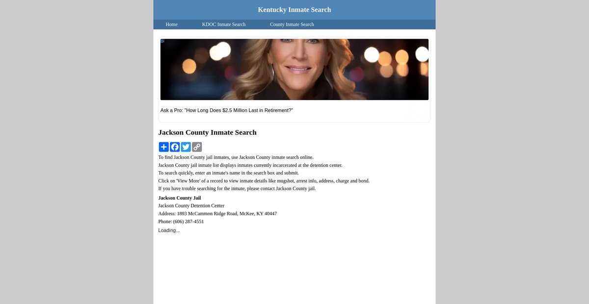 Preview of inmatesearchkentucky.org