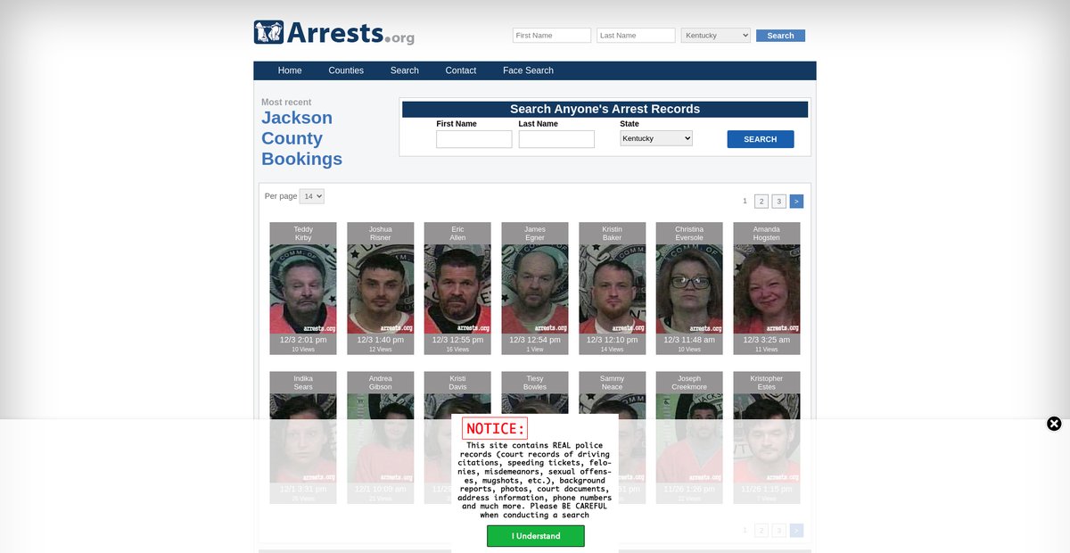 Preview of kentucky.arrests.org