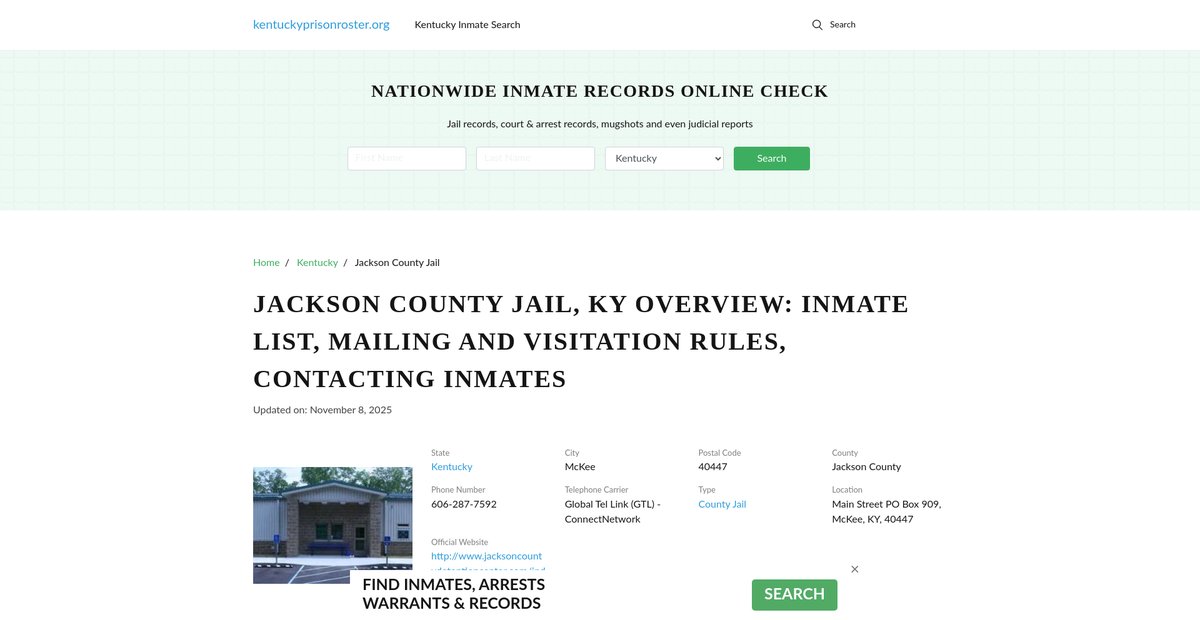 Preview of kentuckyprisonroster.org