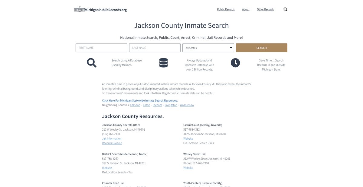 Preview of michiganpublicrecords.org