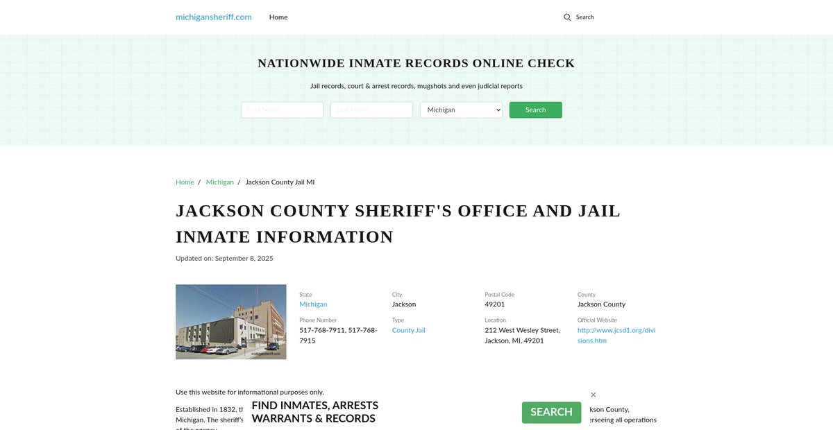 Preview of michigansheriff.com