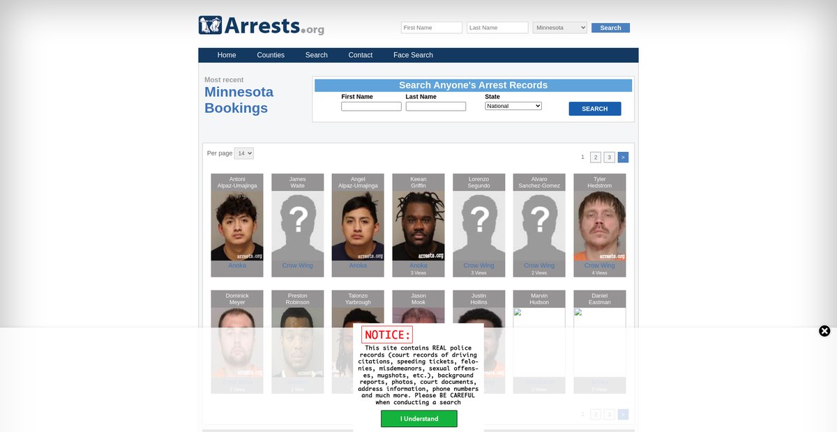 Preview of minnesota.arrests.org