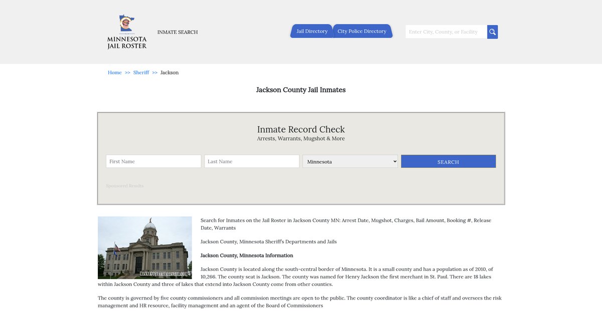 Preview of minnesotajailroster.com