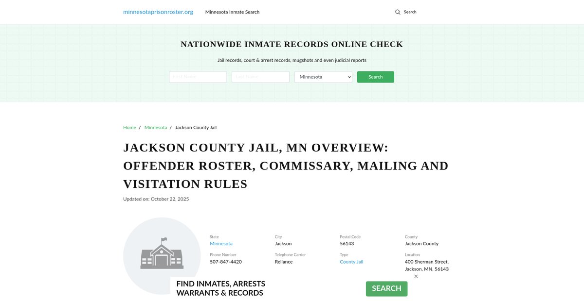 Preview of minnesotaprisonroster.org