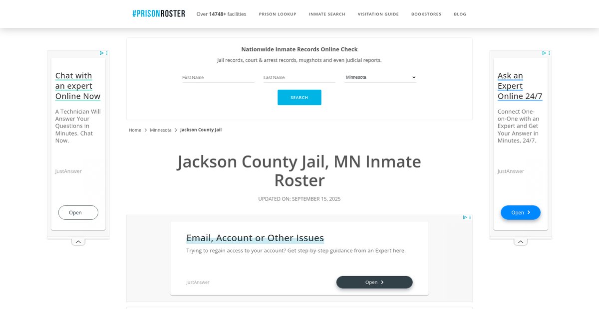 Preview of prisonroster.com