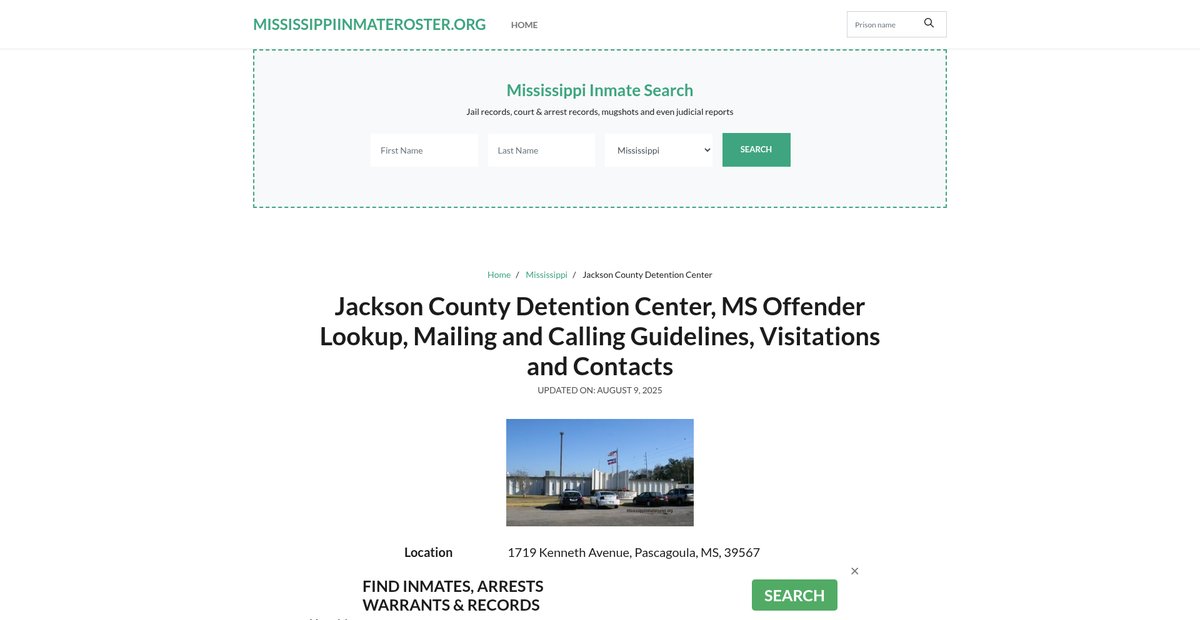 Preview of mississippiinmateroster.org