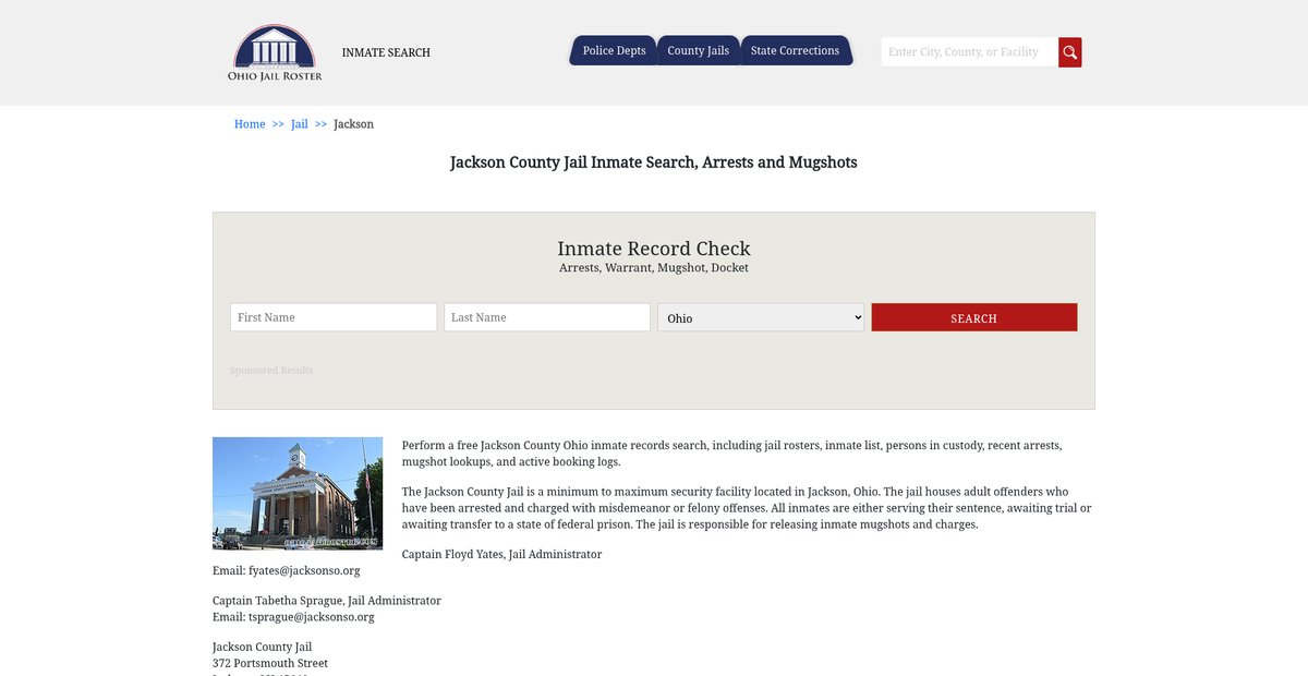 Preview of ohiojailroster.com