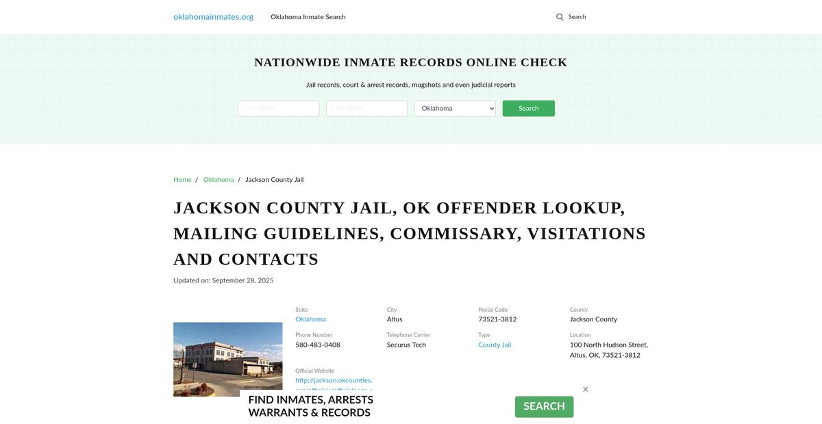 Preview of oklahomainmates.org