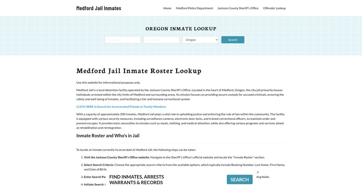 Preview of medfordjail.org
