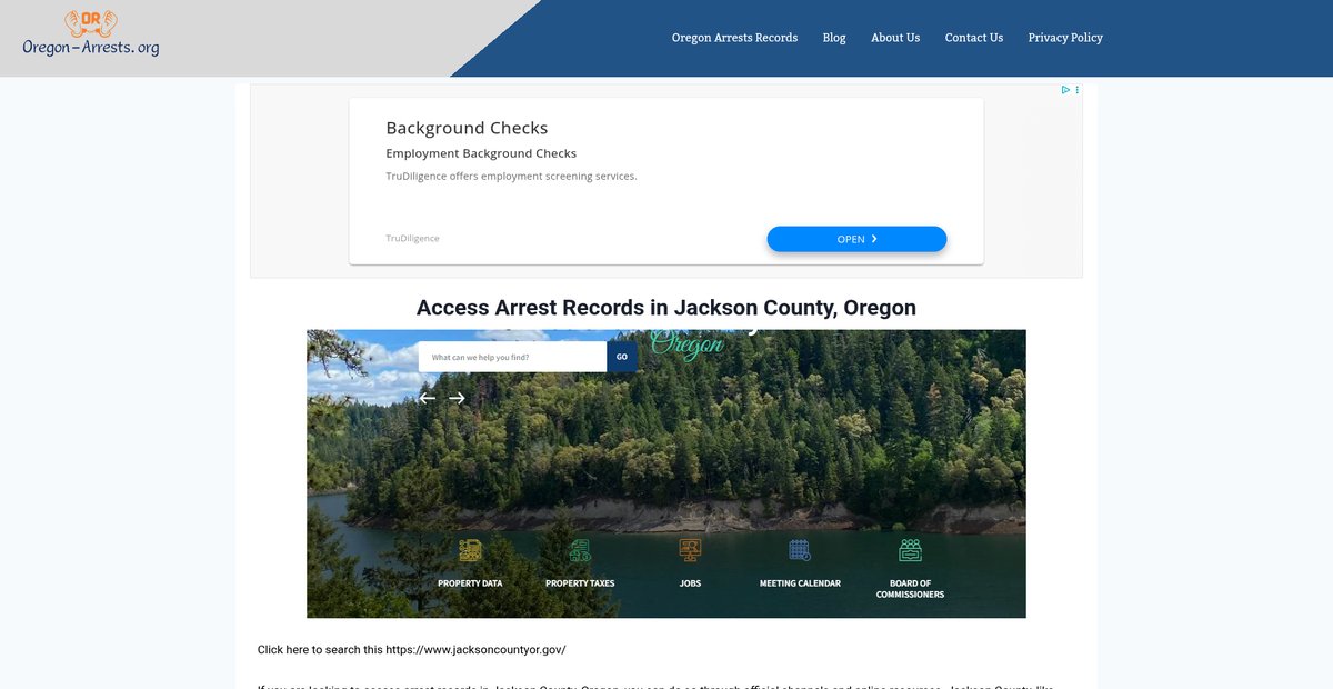 Preview of oregon-arrests.org