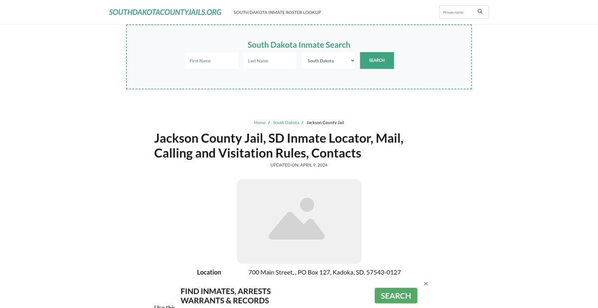 Preview of southdakotacountyjails.org
