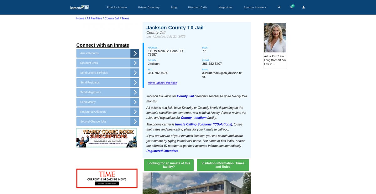 Preview of inmateaid.com