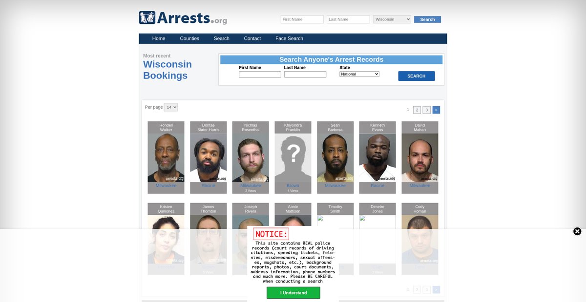 Preview of wisconsin.arrests.org