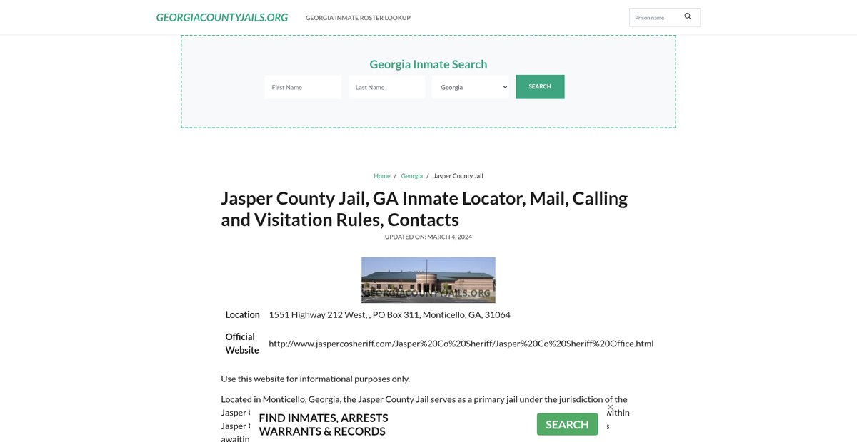 Preview of georgiacountyjails.org