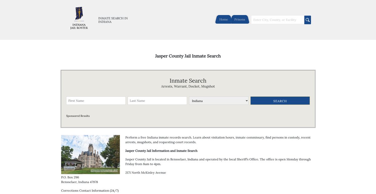 Preview of indianajailroster.com