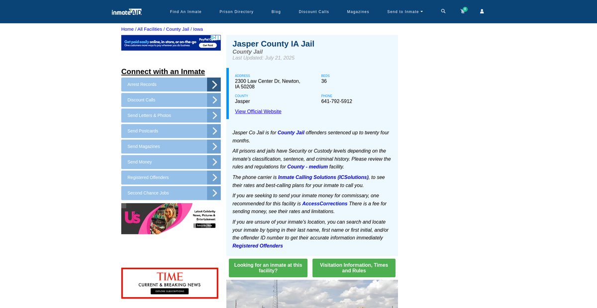 Preview of inmateaid.com