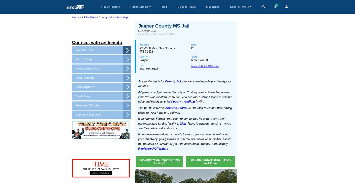 Preview of inmateaid.com