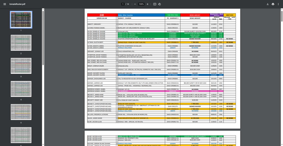 Preview of jaspercountysheriff.org