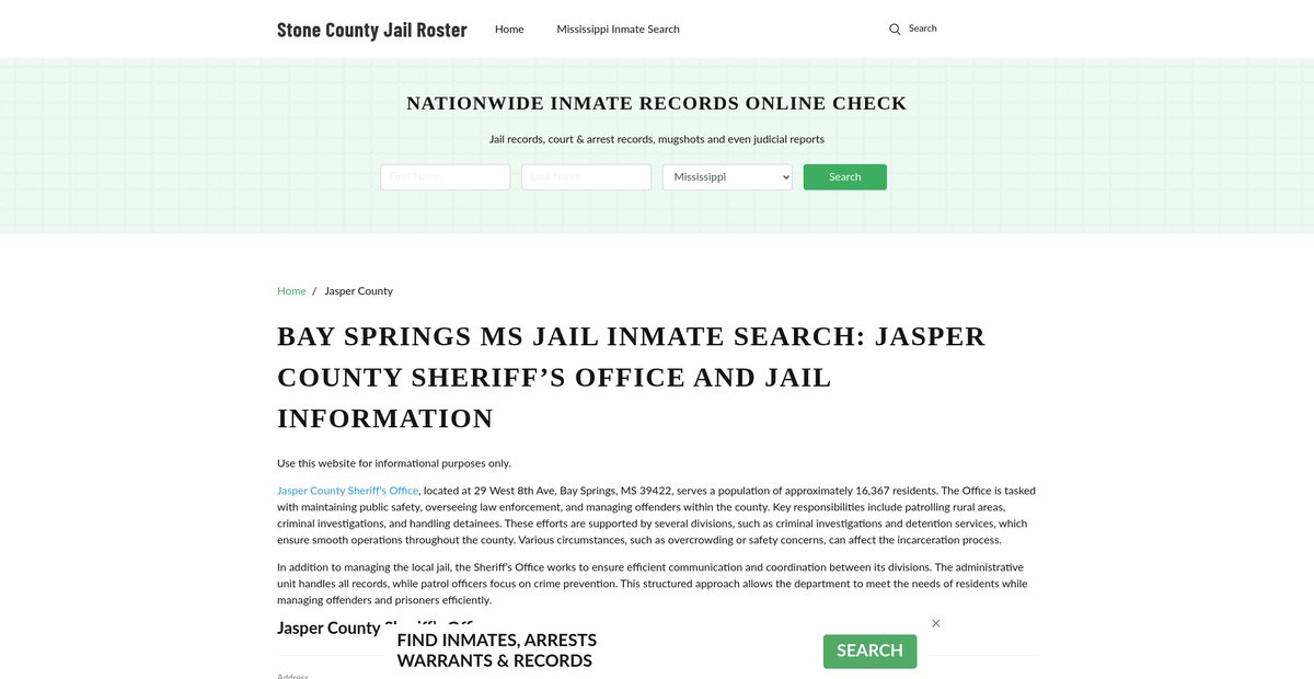 Preview of stonecountygov.com