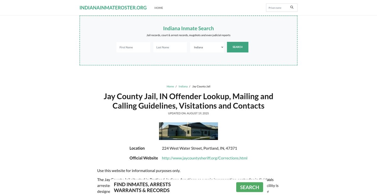 Preview of indianainmateroster.org