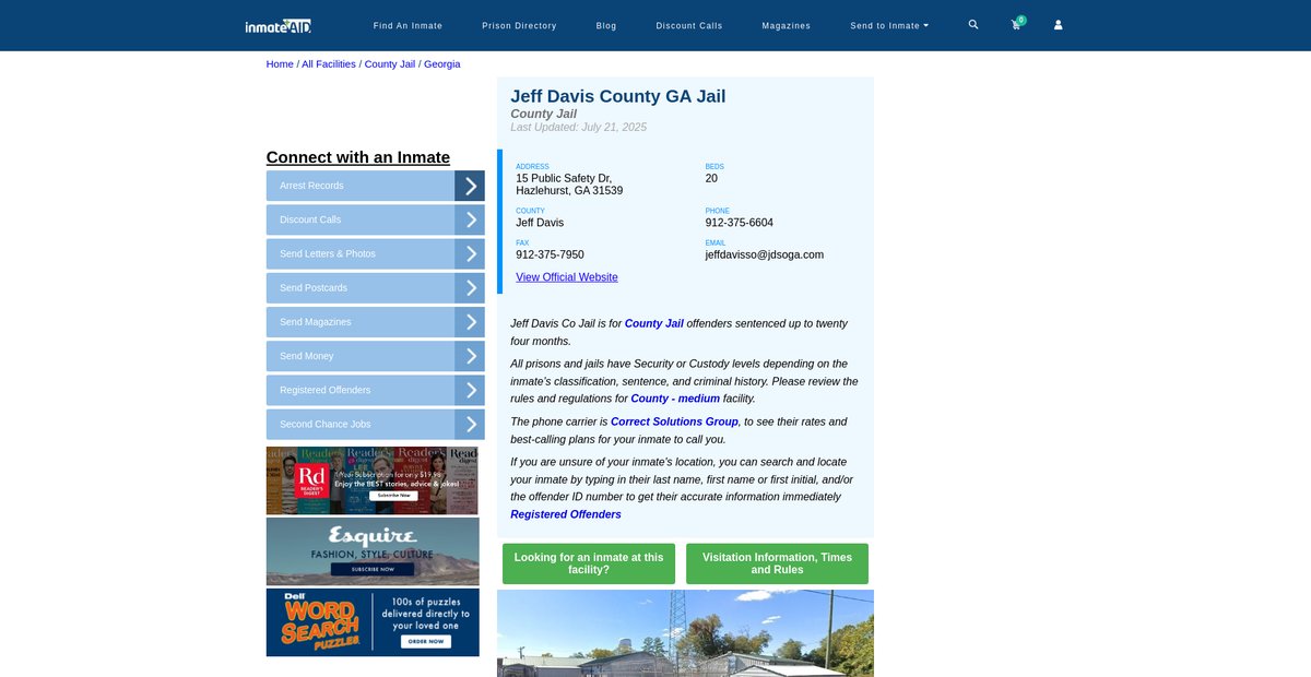 Preview of inmateaid.com