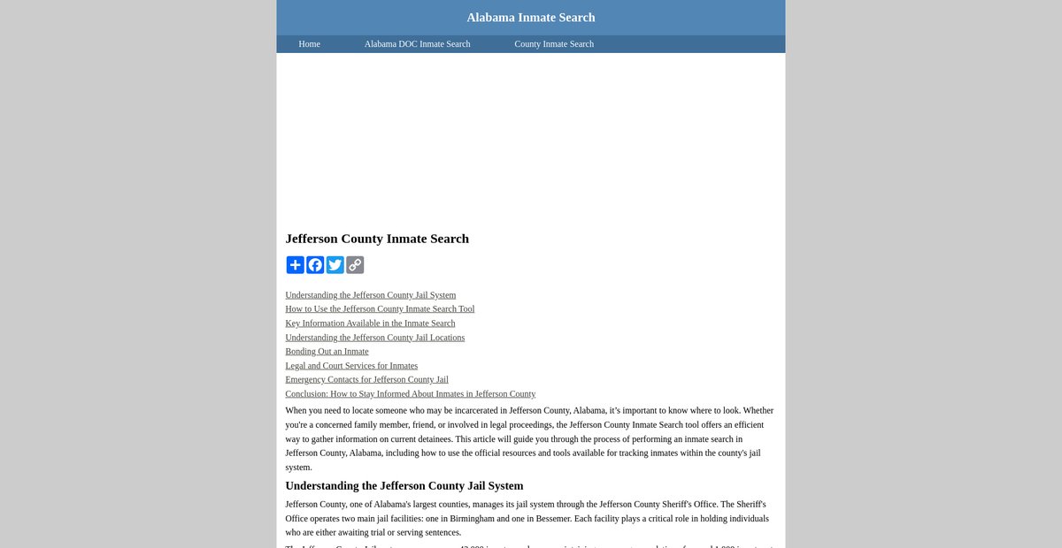 Preview of inmatesearchalabama.org