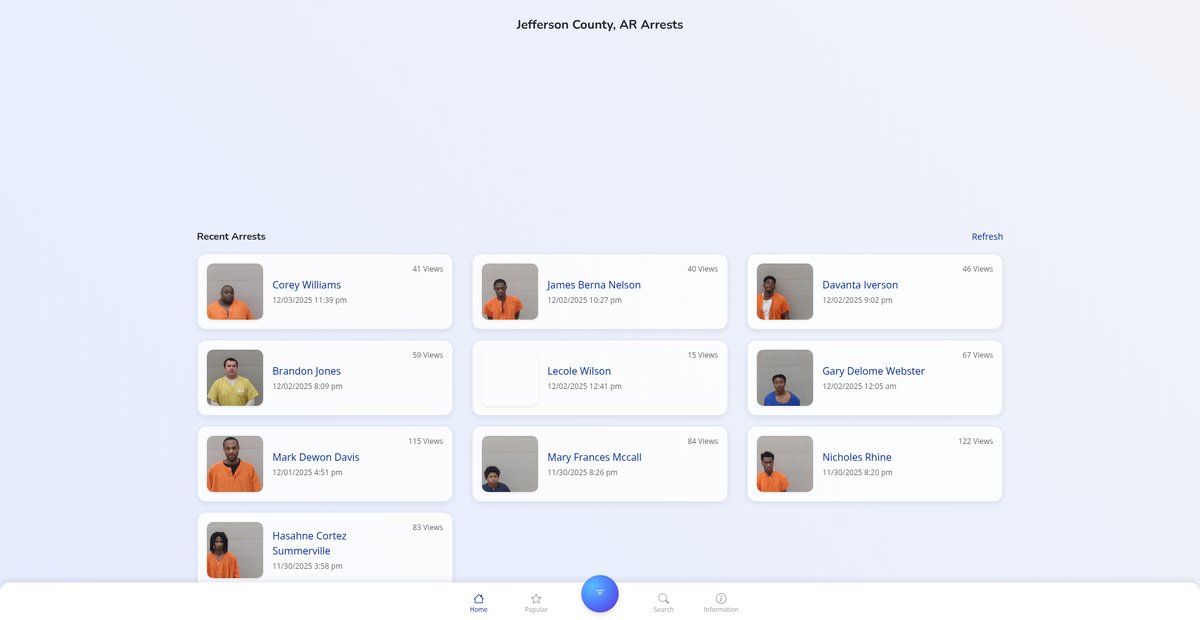 Preview of jeffersoncountyar.publicjailrecords.com