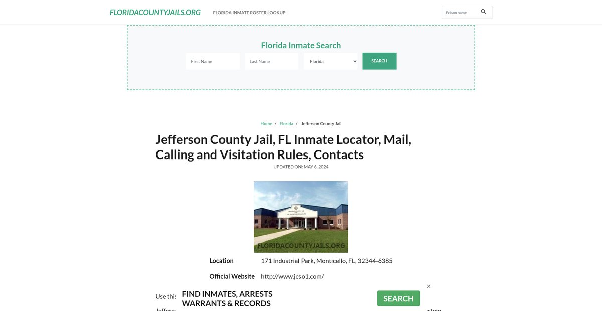 Preview of floridacountyjails.org