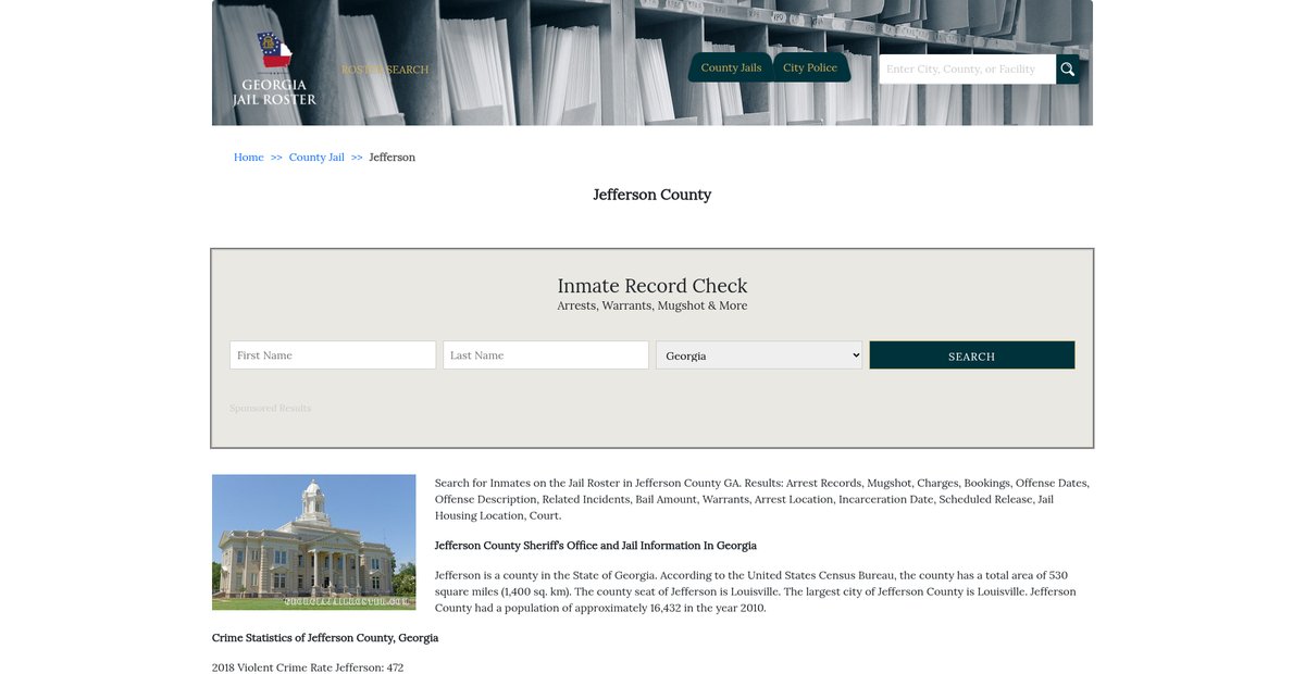 Preview of georgiajailroster.com