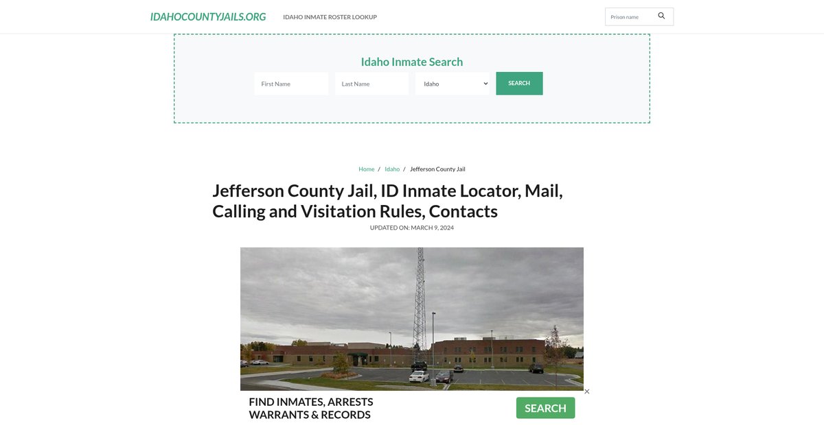 Preview of idahocountyjails.org