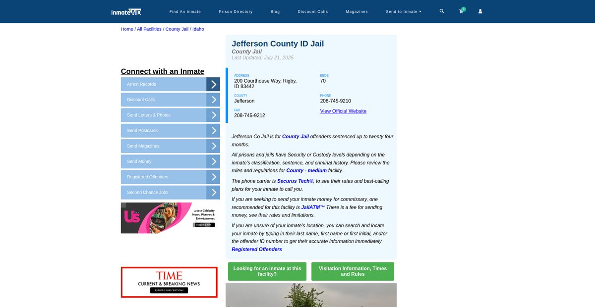 Preview of inmateaid.com