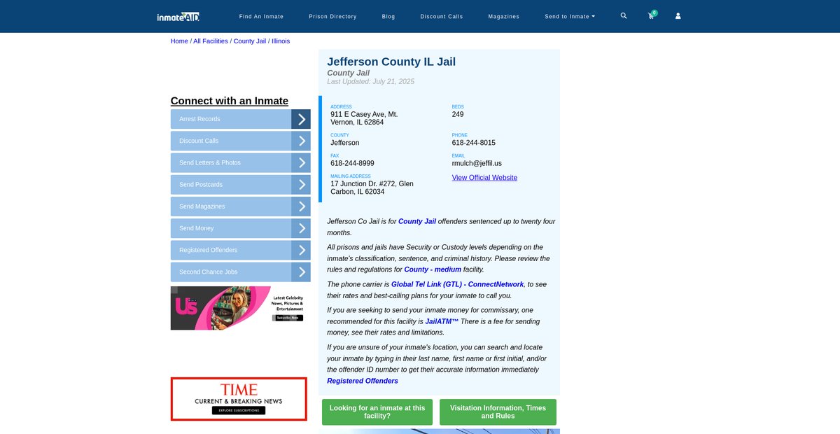 Preview of inmateaid.com