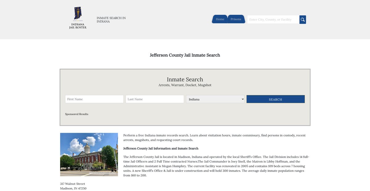 Preview of indianajailroster.com