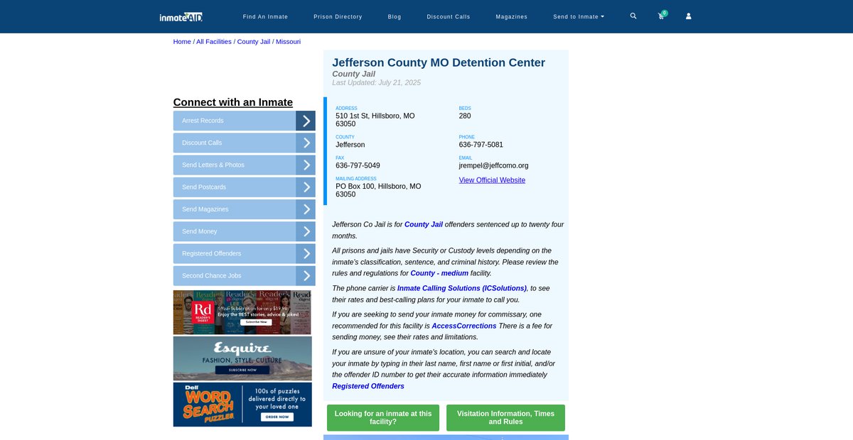 Preview of inmateaid.com
