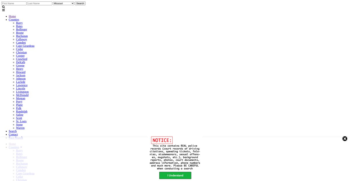 Preview of missouri.arrests.org