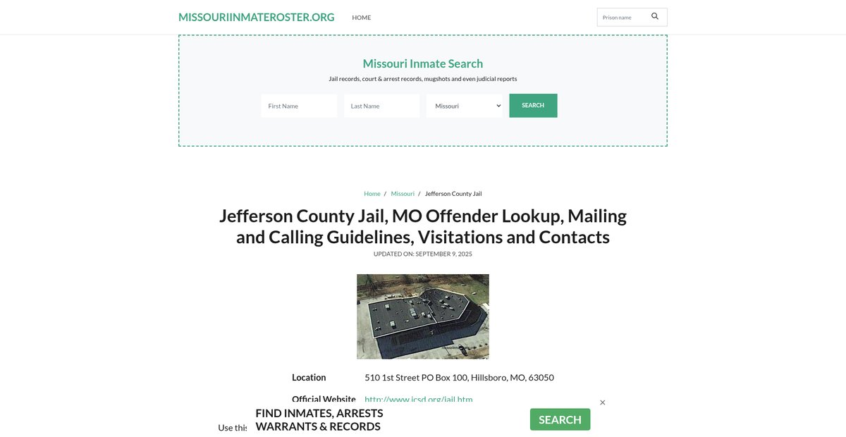 Preview of missouriinmateroster.org