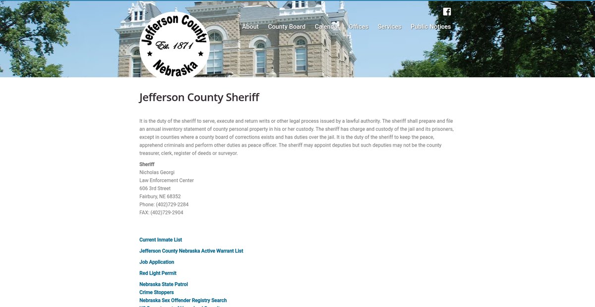Preview of jeffersoncounty.nebraska.gov