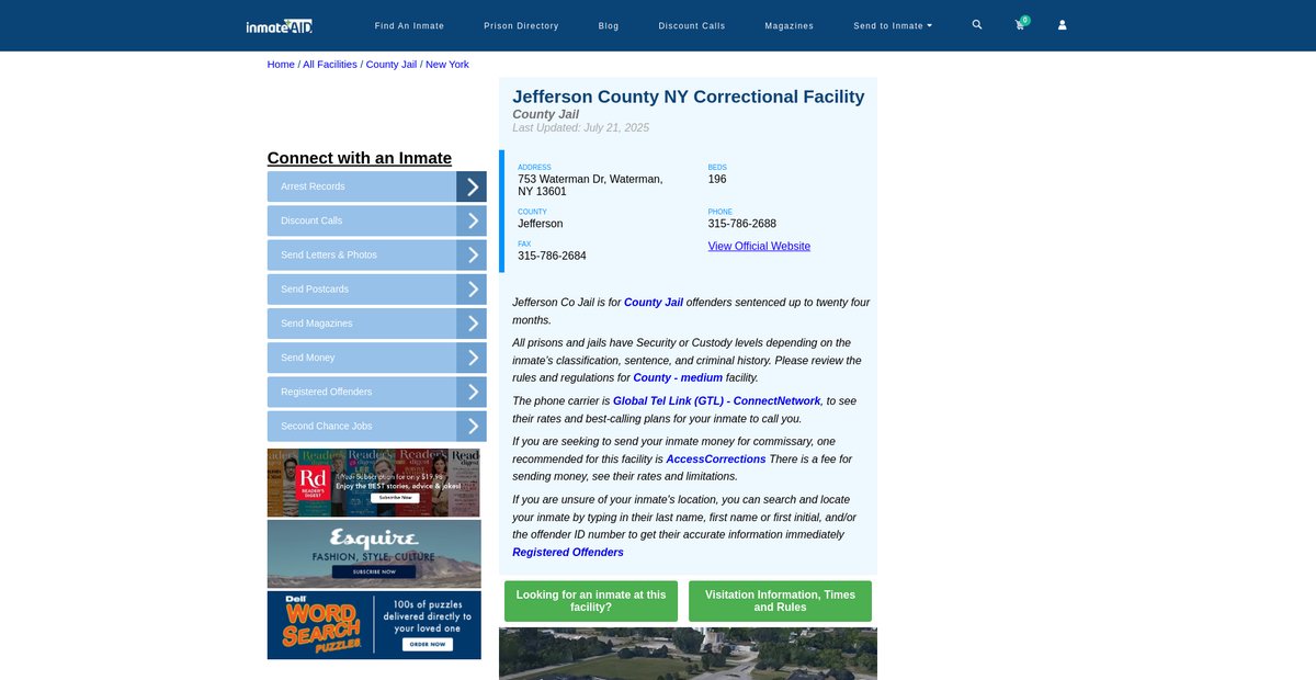 Preview of inmateaid.com