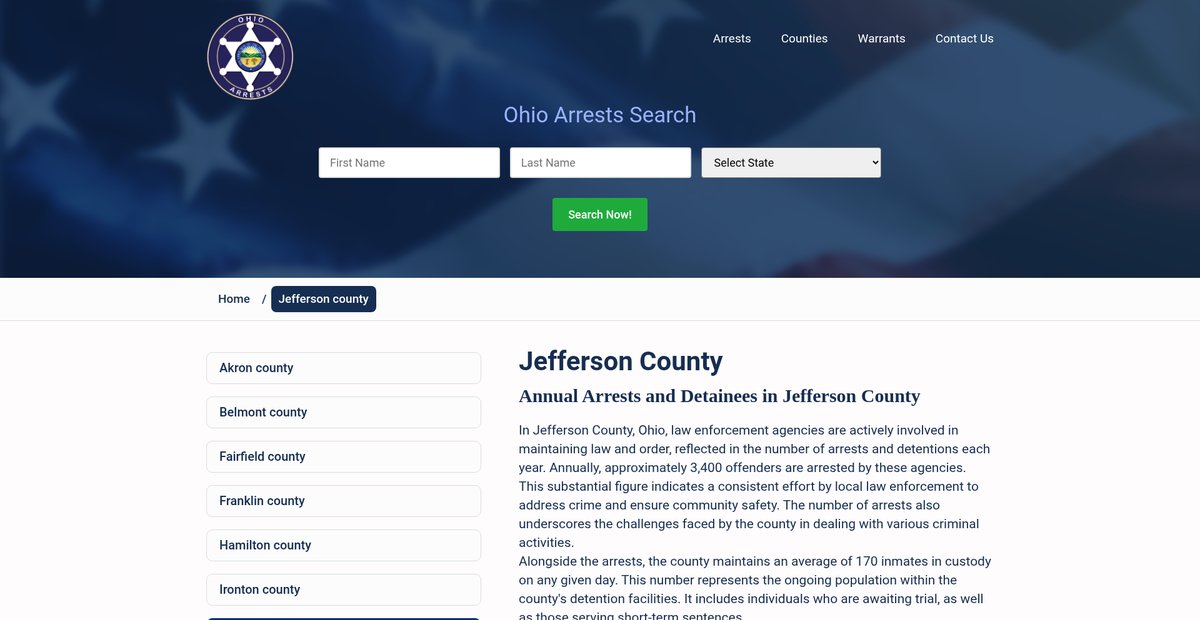 Preview of ohioarrests.com
