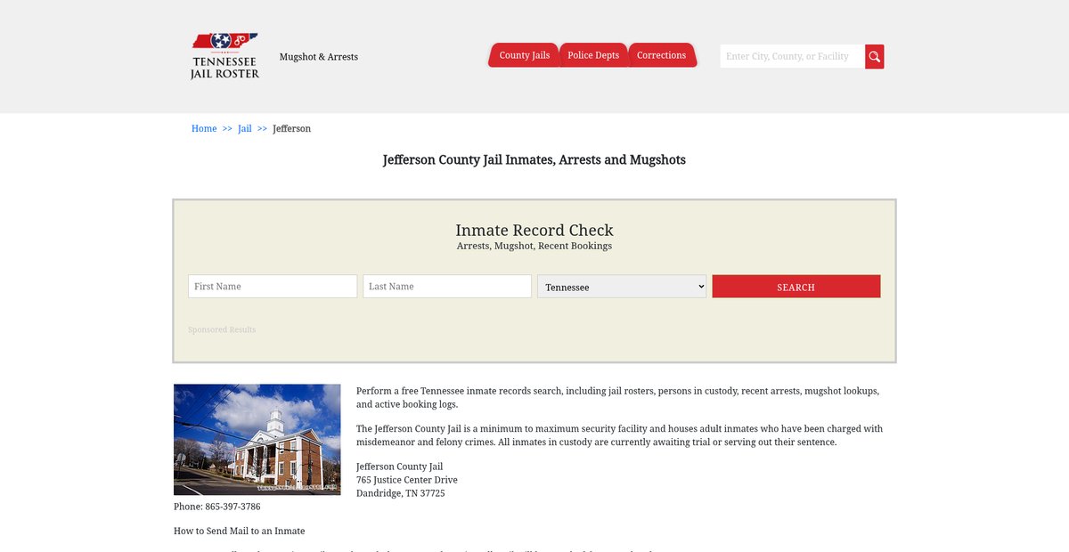 Preview of tennesseejailroster.com