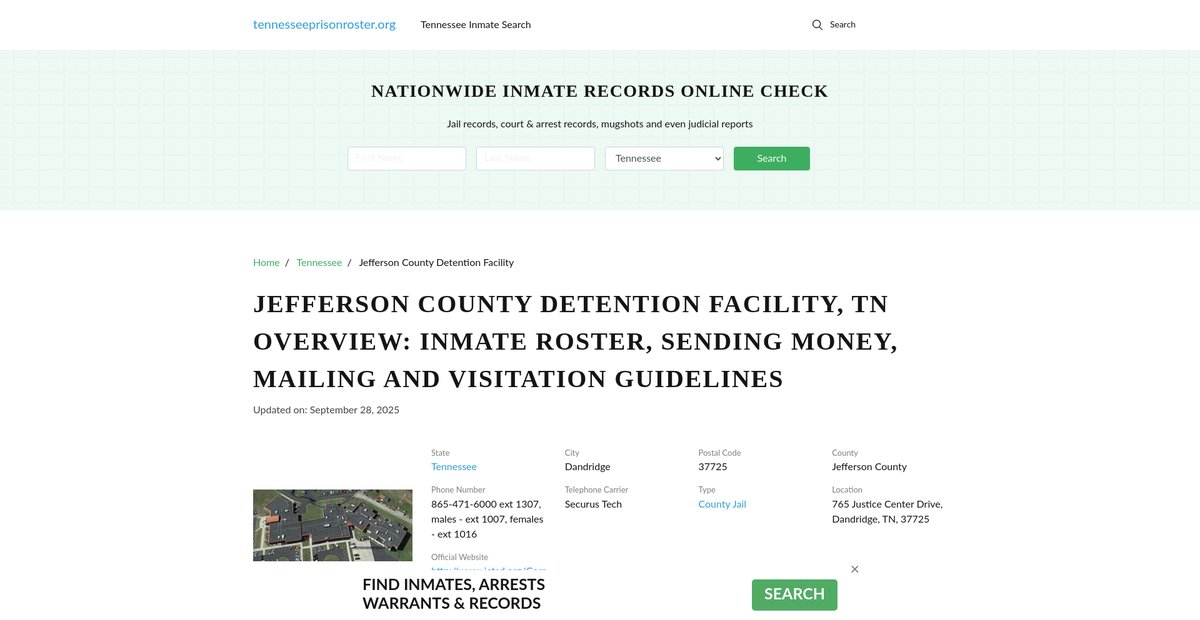 Preview of tennesseeprisonroster.org