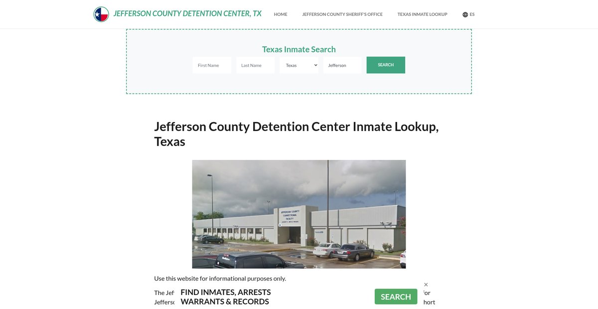 Preview of jeffersoncountydetentiontx.org