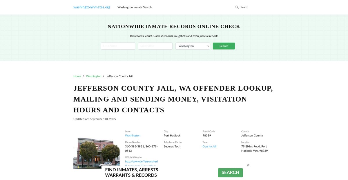Preview of washingtoninmates.org
