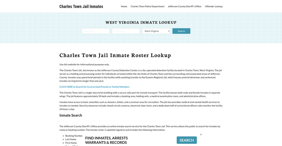 Preview of charlestownjail.org