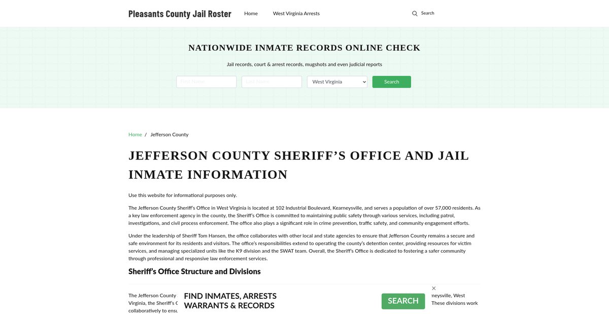 Preview of pleasantscountywv.org