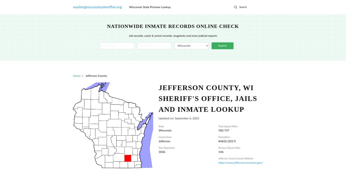 Preview of washingtoncountysheriffwi.org