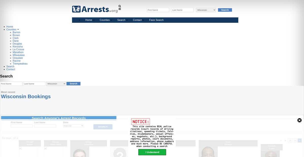 Preview of wisconsin.arrests.org