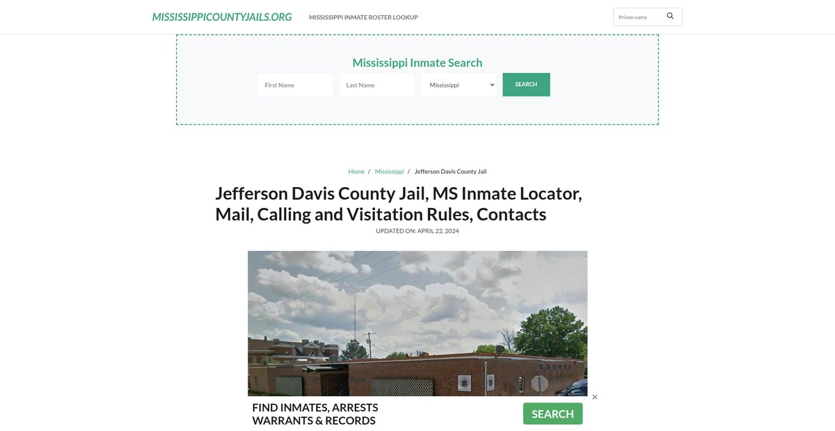 Preview of mississippicountyjails.org