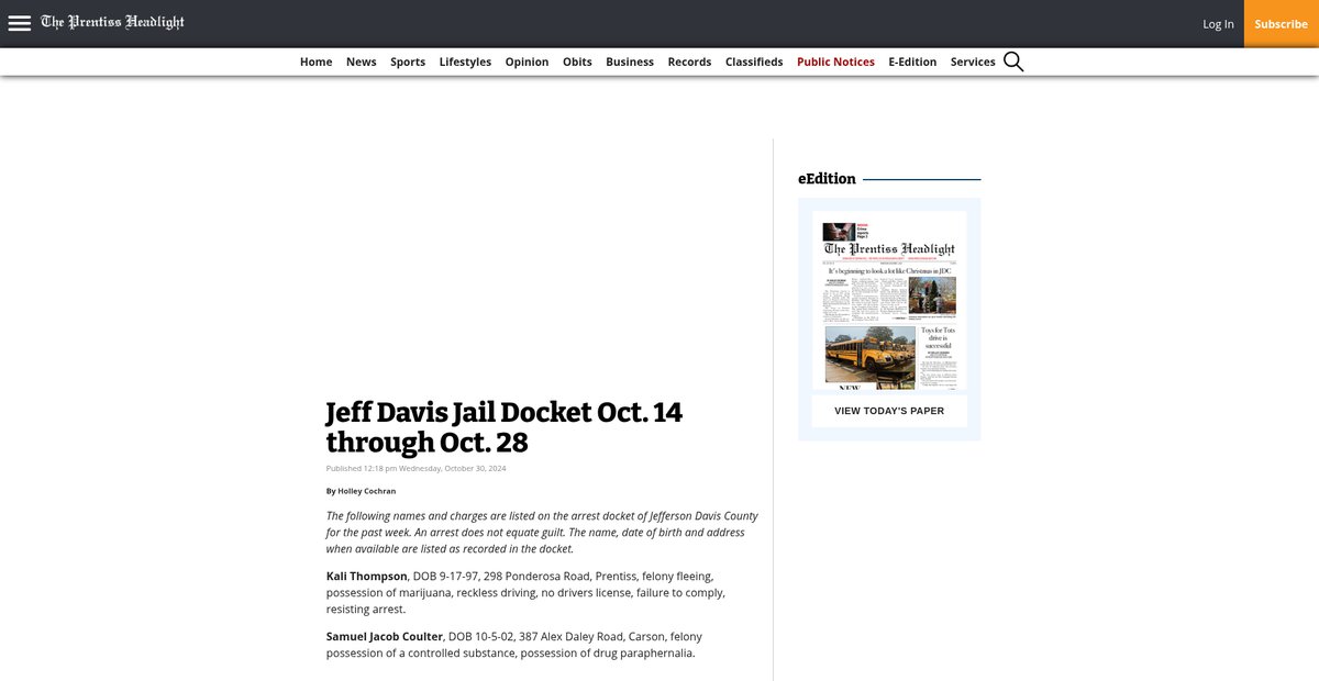 Preview of prentissheadlight.com