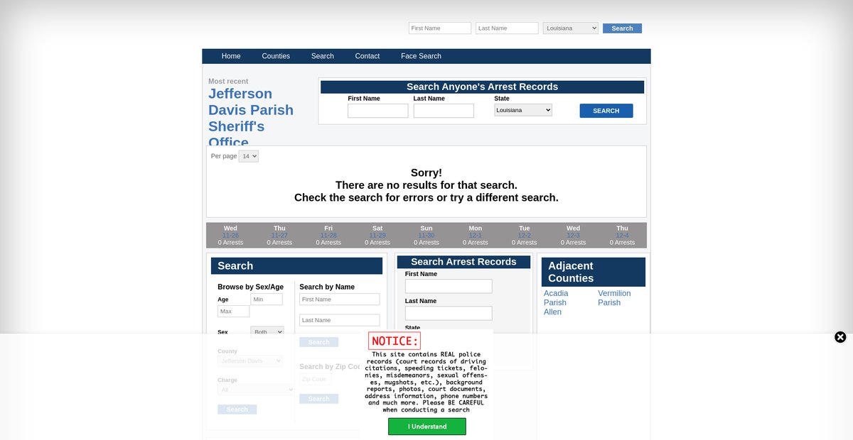 Preview of louisiana.arrests.org